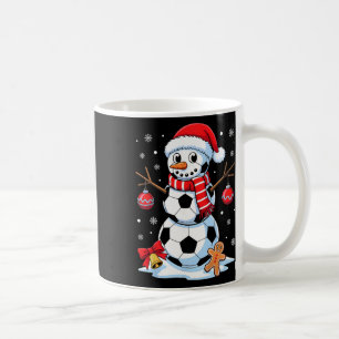 Christmas Soccer Snowman Santa Hat Xmas Pajamas Me Coffee Mug