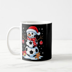 Christmas Soccer Snowman Santa Hat Xmas Pyjamas Me Coffee Mug