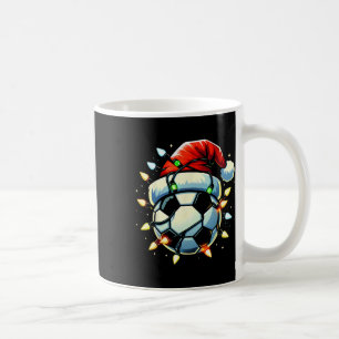 Christmas Soccer Xmas Santa Soccer Lover Men Boys Coffee Mug