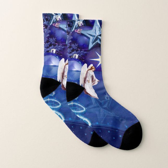 Christmas Socks, Christmas Angel Socks (Pair)