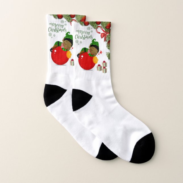 Christmas Socks, Elf Socks (Pair)