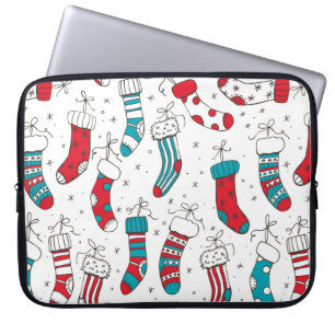 Christmas socks laptop sleeve