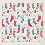 Christmas socks scarf<br><div class="desc">Seamless pattern with various hand drawn Christmas socks.</div>