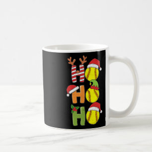 Christmas Softball Ho Ho Ho Softball Xmas Sport Me Coffee Mug
