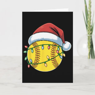 Christmas Softll Ll Santa Hat Softll Xmas Lights Card