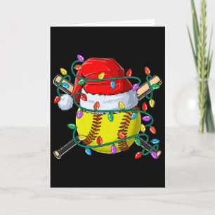 Christmas Softll Xmas Santa Sports Hat Mens Womens Card