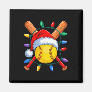 Christmas Softll Xmas Santa Sports Hat Mens Womens Magnet
