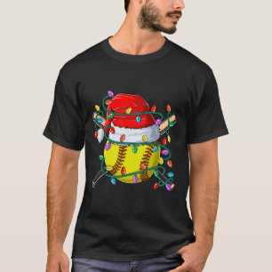 Christmas Softll Xmas Santa Sports Hat Mens Womens T-Shirt