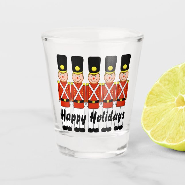 Christmas Soldiers Shot Glass (Front)