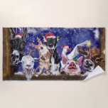 Christmas Song - Animal Party Beach Towel<br><div class="desc">Christmas Song - Animal Party</div>