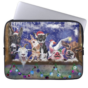 Christmas Song - Animal Party Laptop Sleeve