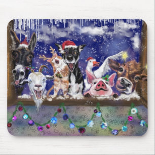 Christmas Song - Animal Party Mouse Pad