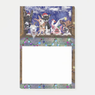 Christmas Song - Animal Party Post-it Notes