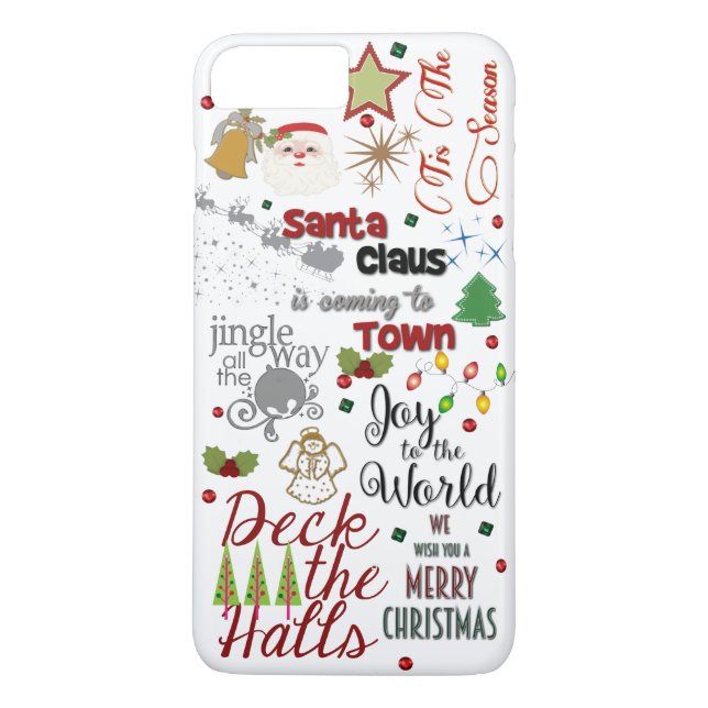 Christmas Song Design Phone Case (Back)