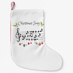 Christmas Song Small Christmas Stocking