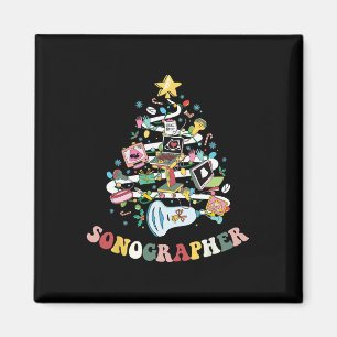 Christmas Sonographer Ultrasound Technologist Xmas Magnet