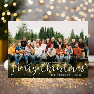 Christmas Sparkle Photo Holiday Card
