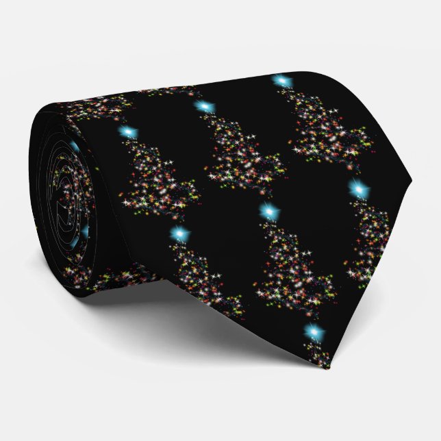 Christmas Sparkle  Tie (Rolled)