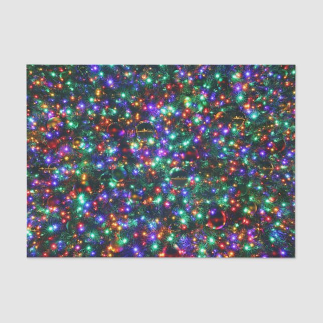 Christmas Sparkling Stars Tissue Paper (Front)