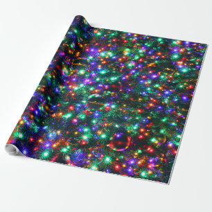 Christmas Sparkling Stars Wrapping Paper