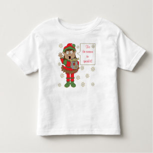 Christmas Sparkly Elf of Colour Toddler T-Shirt
