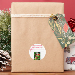 Christmas Special Delivery From Santa  Classic Round Sticker