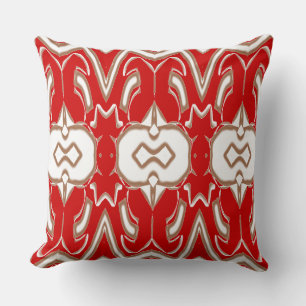 Christmas Special red & white fabric pattern Cushion