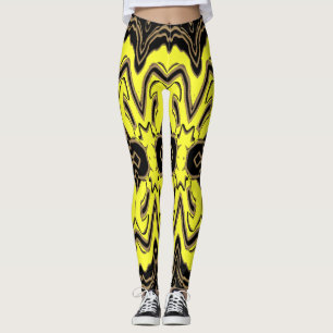 Christmas Special yellow black"Ratti_Creative_Arts Leggings