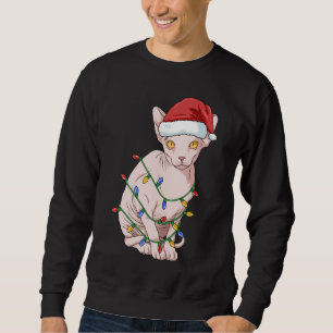 Christmas Sphynx Cat Gift Women Sphynx Cat Sweatshirt