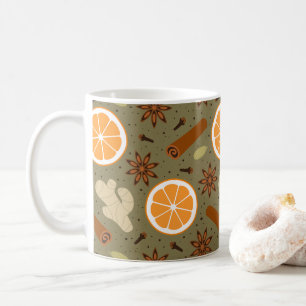 Christmas spices coffee mug