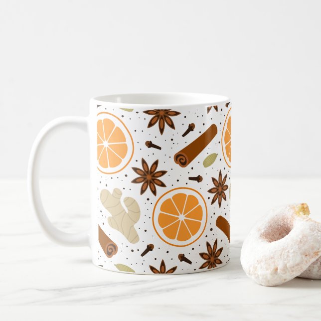 Christmas spices coffee mug (With Donut)