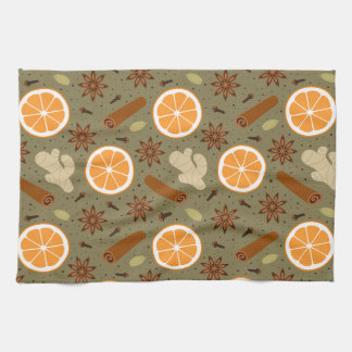 Christmas spices Kitchen Towels