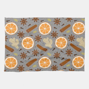 Christmas spices Kitchen Towels