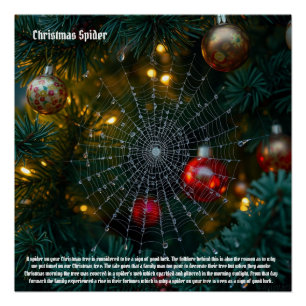 Christmas Spider Poster