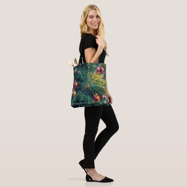 Christmas Spider Tote Bag (On Model)