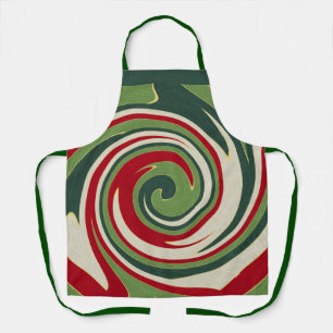 christmas spiral apron