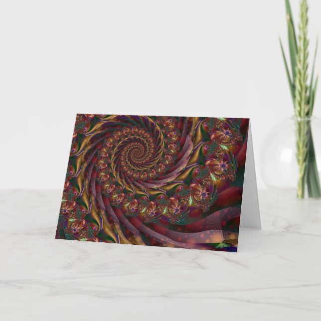 Christmas Spiral Holiday Card (Front)