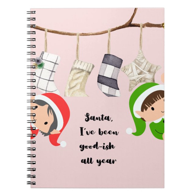 Christmas Spiral Notebook  (Front)