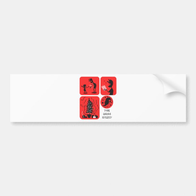 christmas spirit bumper sticker (Front)