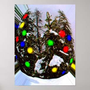Christmas spirit captured poster