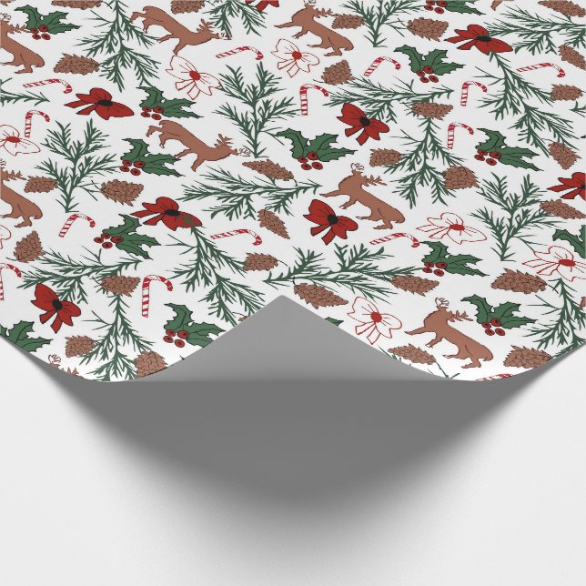 Christmas Spirit design Wrapping Paper (Corner)
