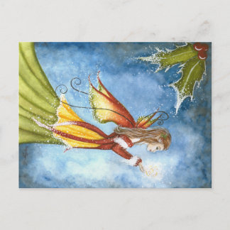 Christmas Spirit Fairy Postcard