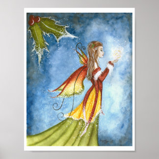 Christmas Spirit Fairy Poster Print