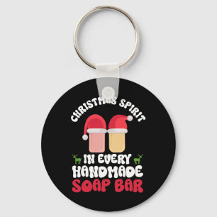 Christmas Spirit In Every Handmade Soap R - Soap M Key Ring