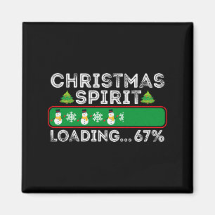 Christmas Spirit Loading 67 Six Seven Meme Funny S Magnet