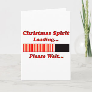 Christmas Spirit Loading Holiday Card