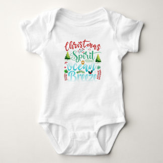Christmas Spirit Ocean Breeze One Piece Baby Bodysuit