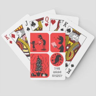 christmas spirit playing cards