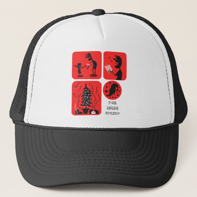 christmas spirit trucker hat (Front)