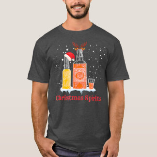 Christmas Spirits Funny Drinking T-Shirt